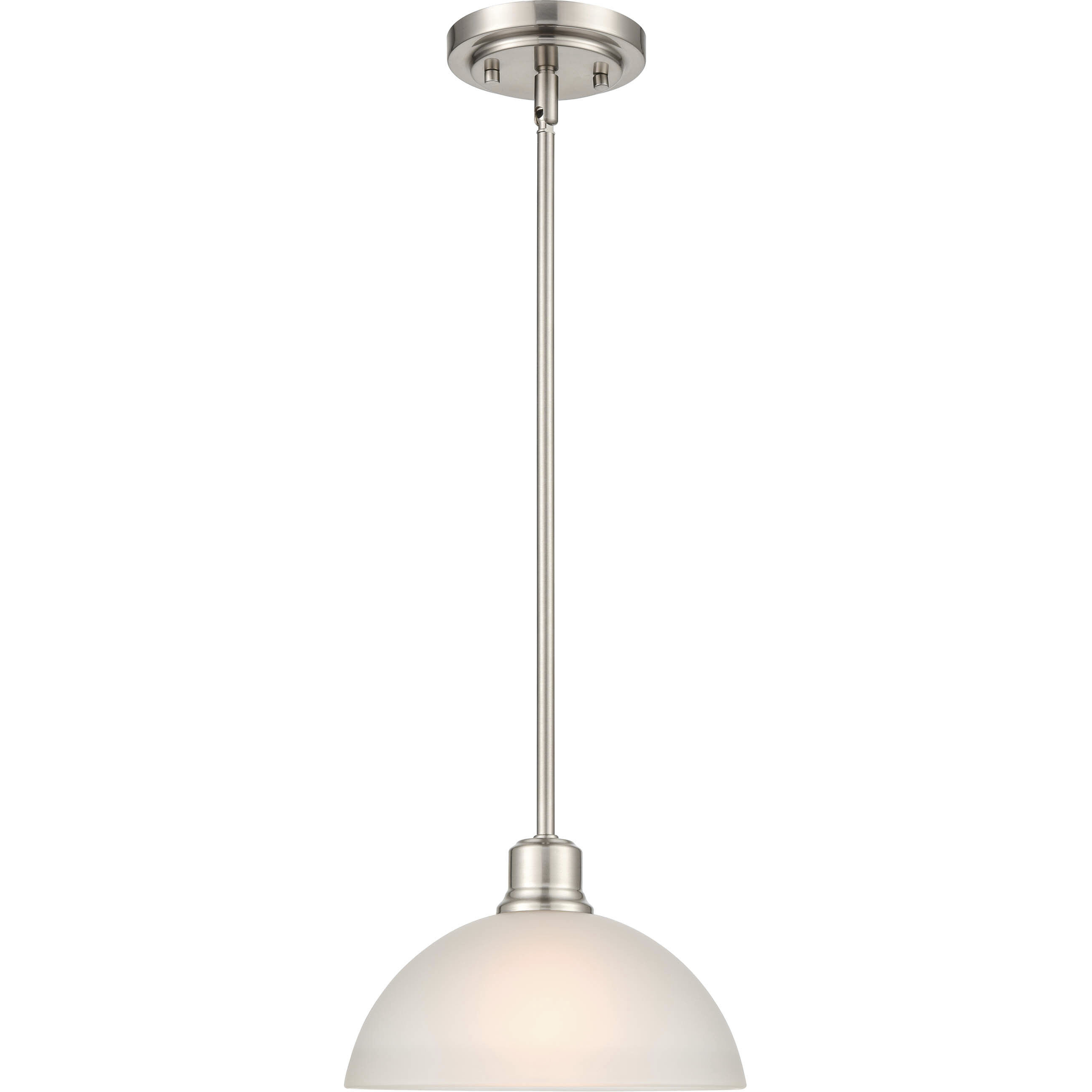 Amberle 1 Light 9.5 inch Brushed Nickel Pendant Ceiling Light